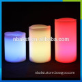 4"5"6"Inch Ivory LED Flameless pillar Candle Remote Control Led Candle